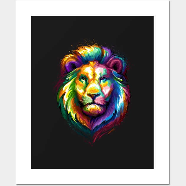 Lion Face Wall Art by stonemask